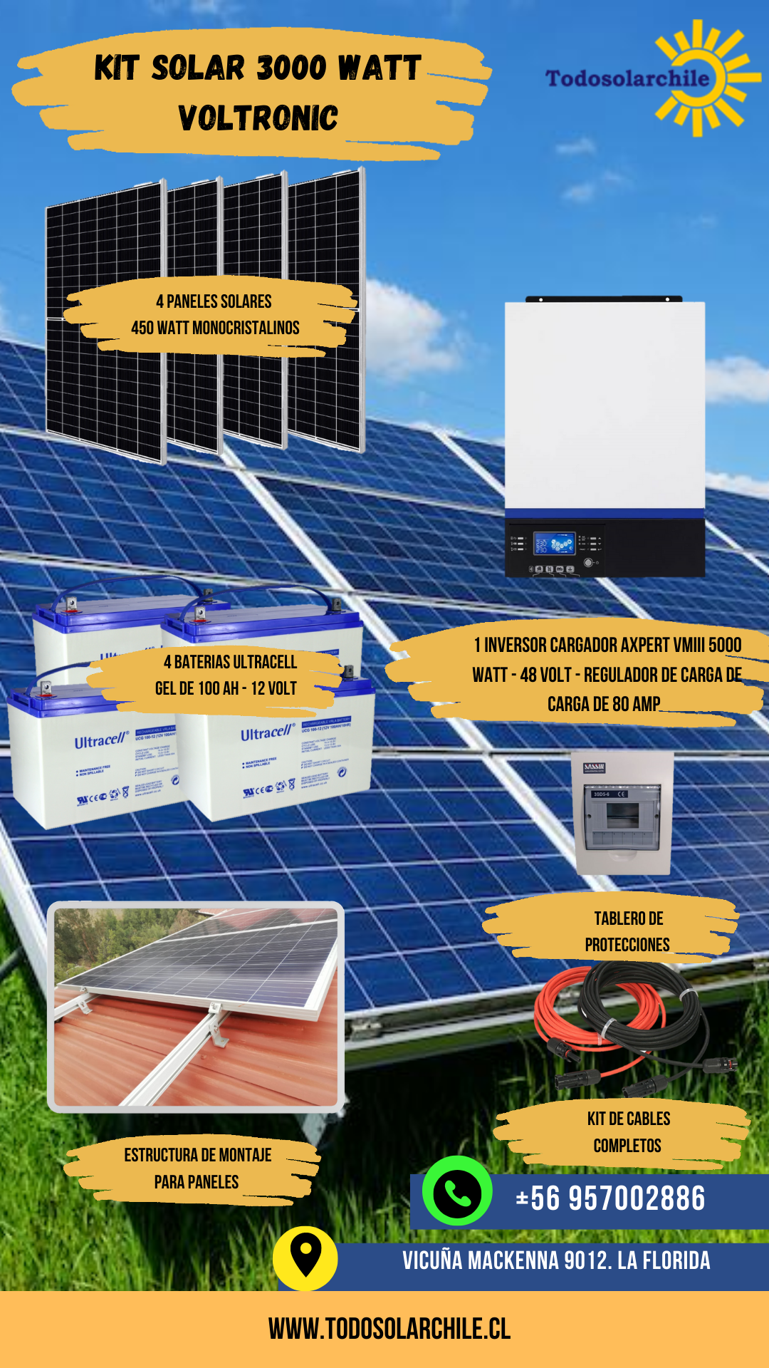 Module Solar 3000 TODO SOLAR CHILE - Generación de energía